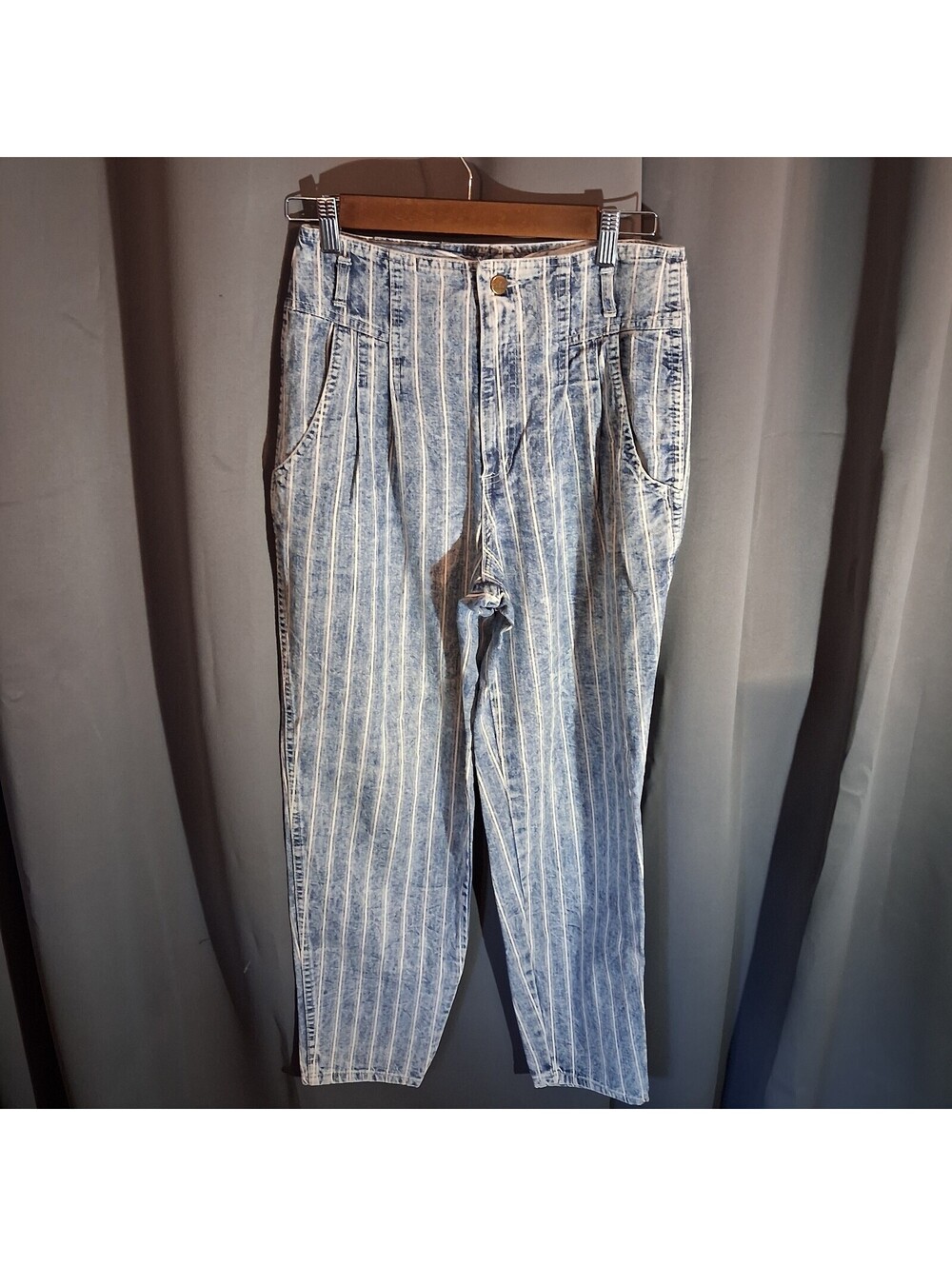 Vintage Chic USA Made Striped Denim Pants Size 10